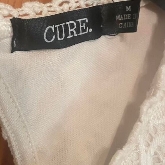 Cure Women's White and Cream Dress - Picture 2 of 3